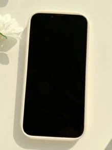 1pc Gucadi Cute Translucent Duck Patterned Phone Case In Milk White And Green, Compatible With Various Models Compatible With IPhone 11,Huawei P30 Pro,Xiaomi Redmi Note 11