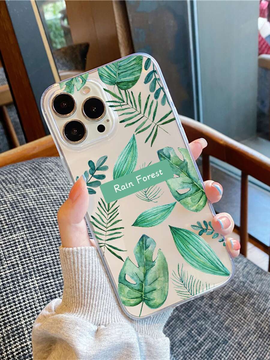 Ốp điện thoại họa tiết lá cây, phiên bản quốc tế, không phải phiên bản nội địa. - Nhiều màu - Xem 1