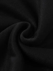 Manfinity Men's Casual Oversized Alien Printed Sweatshirt - Black - View 4