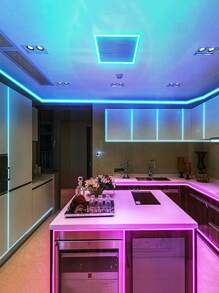 1入組5m150Led聰明RGB燈條適用於氛圍裝飾用品在臥室,房間和派對