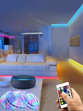 1 pieza luz de tira LED de 24 teclas 5M