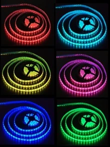 1入組5m150Led聰明RGB燈條適用於氛圍裝飾用品在臥室,房間和派對