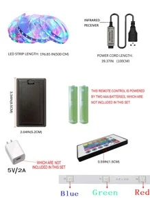 1入組5米24鍵5米LED長條燈