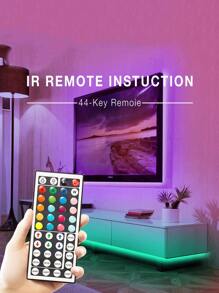 1入組5m150LED44鍵遠程受控智能RGB燈條適合派對,氛圍,和房間裝修 - 彩色 - 查看 7