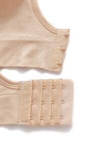 SHEIN 孕婦5入組實心褶皺哺乳內衣，供應母親使用 - 彩色 - 查看 5