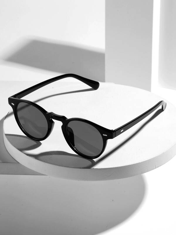 Occhiali Da Sole Rotondi BangLong Polarizzati UV400, Unisex, Stile Retrò Vintage, Blu Specchiati