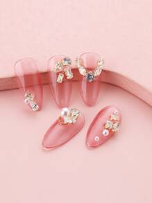 FULL BEAUTY 10入組鋯石美甲飾品 - 彩色 - 查看 4