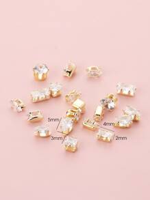 FULL BEAUTY 10入組鋯石美甲飾品 - 彩色 - 查看 5