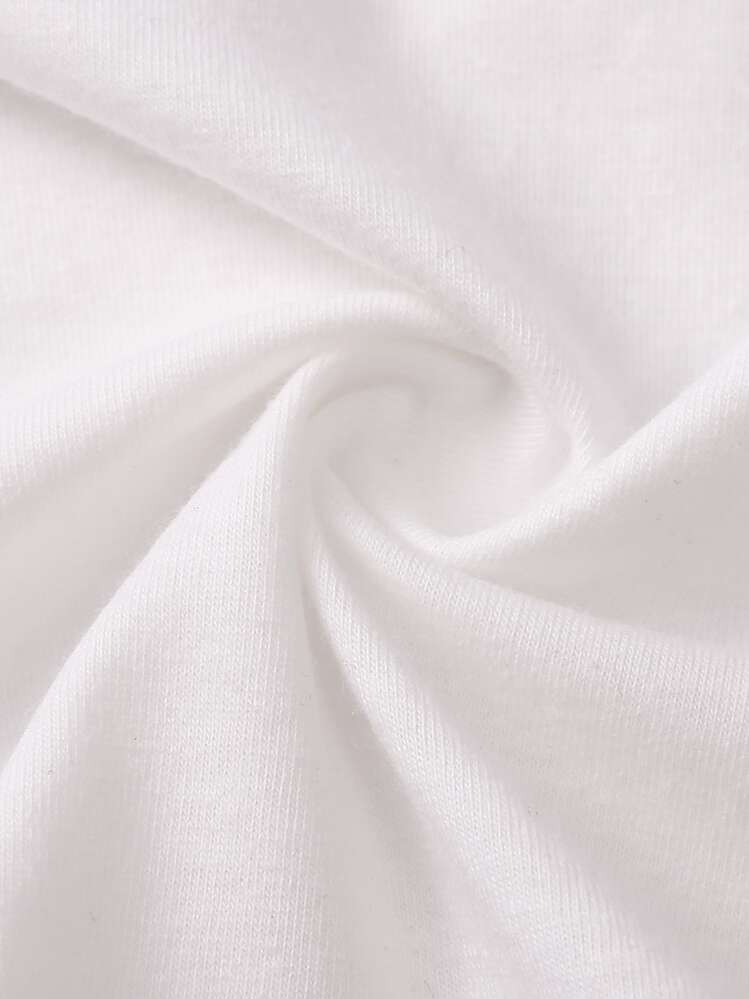 5条/包 男童纯色字母腰带设计简约纯色三角裤，多条装 - 彩色 - 查看 3