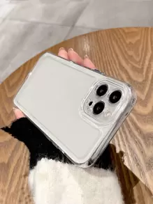 2.0mm电镀亚克力防摔手机壳，兼容 15/15 Pro Max/15 Pro/15 Plus/11/12/13/14 Pro Max/Xs/Xr/11 Pro/11 Pro Max/12 Pro/12 Pro Max/13 Pro/13 Pro Max/7 Plus/14 Pro/14 Pro Max/14 Plus/8 Plus/8/SE2，简约软壳设计，国际版，非国内版 - 無色 - 查看 5