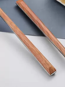 1pc Wooden Pattern Spoon & Fork School Supplies,Christmas Gift