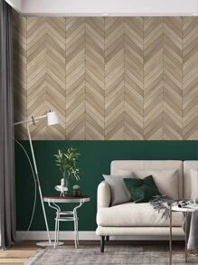 1 Roll Wood Grain Pattern Self-adhesive Wallpaper - Multicolor - View 1