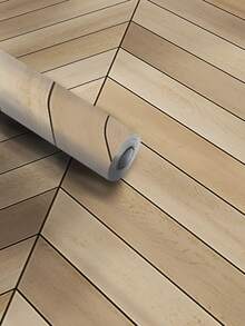 1 Roll Wood Grain Pattern Self-adhesive Wallpaper - Multicolor - View 4