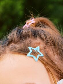 ROMWE 4pcs Star Design Hair Clip - Multicolor - View 4