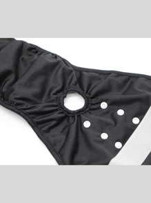 1pc Dog Cloth Diaper - Black - View 6