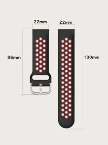 1 x Dây đeo đồng hồ rỗng khối màu Tương thích với đồng hồ Huawei/Samsung - Nhiều màu - Xem 7