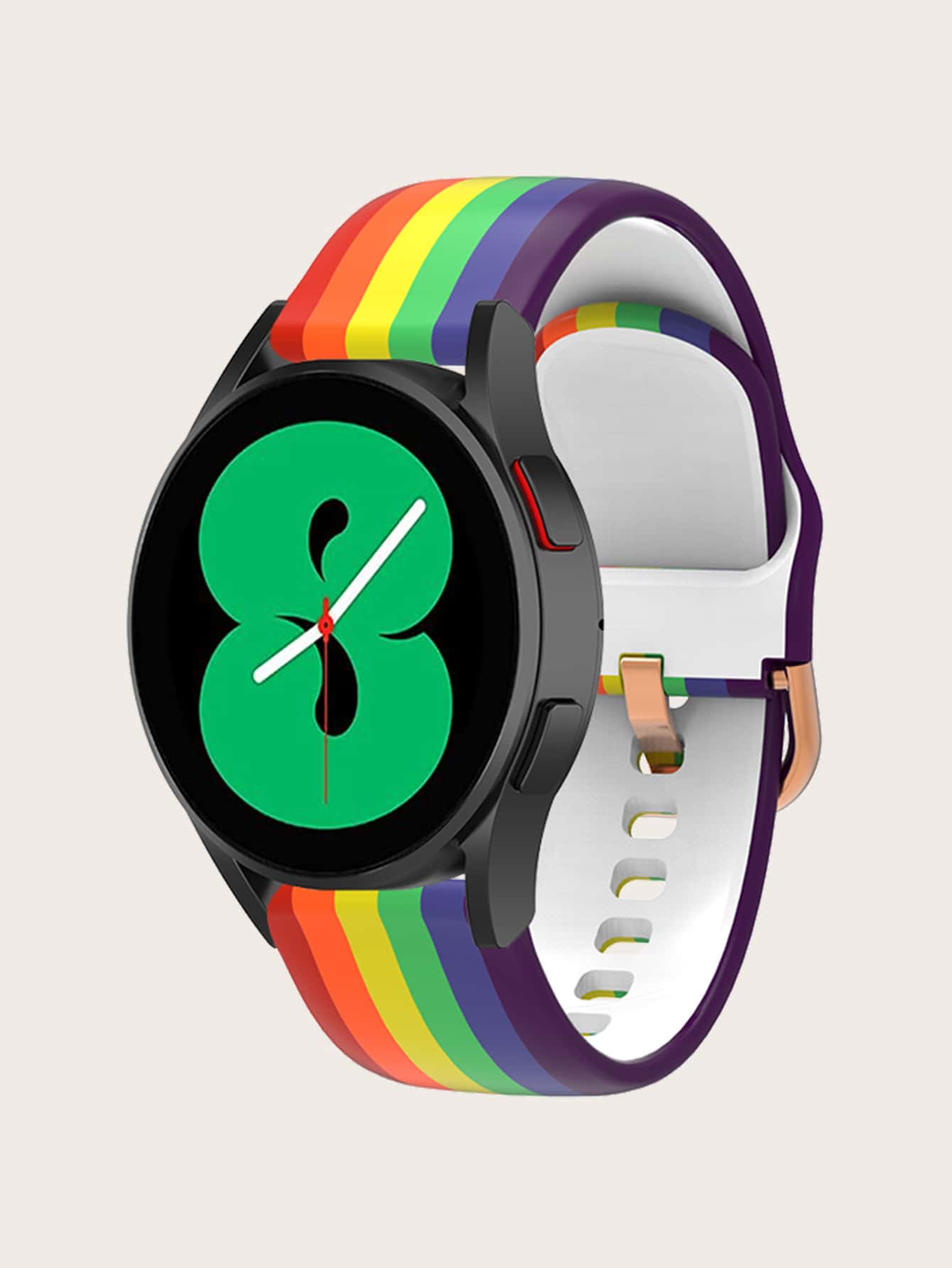 彩虹條紋錶帶適用於Samsung Galaxy Watch 4 - 彩色 - 查看 1