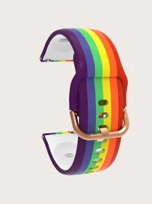 彩虹條紋錶帶適用於Samsung Galaxy Watch 4 - 彩色 - 查看 2