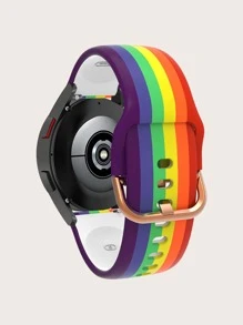 彩虹條紋錶帶適用於Samsung Galaxy Watch 4 - 彩色 - 查看 6