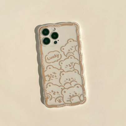 Cartoon Bear Print Phone Case