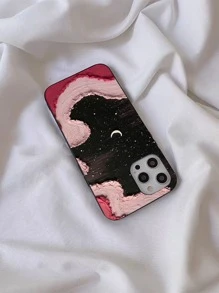 Moon Pattern Phone Case - Multicolor - View 2