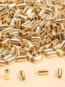 200 chiếc Hạt hình trụ tự làm - Vàng - Xem 1