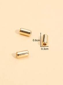 200 chiếc Hạt hình trụ tự làm - Vàng - Xem 3