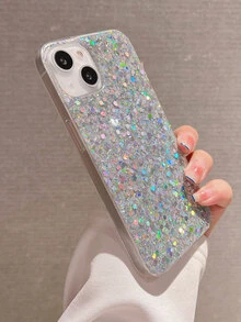 亮片手機外殼 - 銀色 - 查看 3