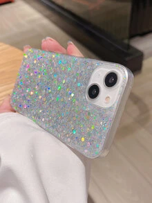 亮片手機外殼 - 銀色 - 查看 4