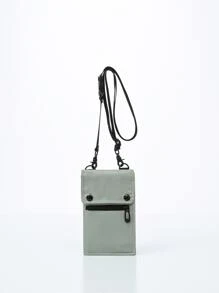 Hombres Bolso con letra - Gris Claro - Ver 1