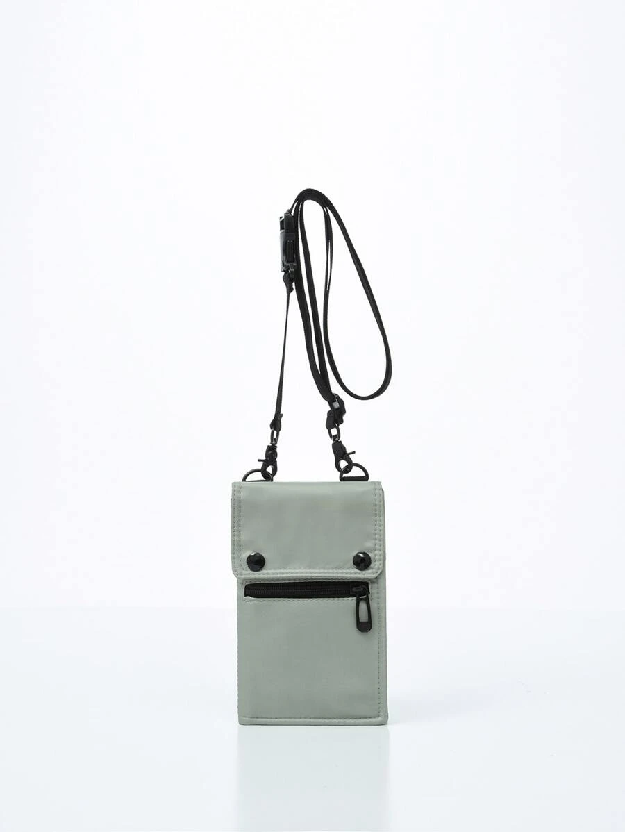 Hombres Bolso con letra - Gris Claro - Ver 1