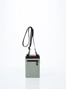 Hombres Bolso con letra - Gris Claro - Ver 3