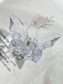 DAZY Butterfly Shaped Hair Claw - White - View 7