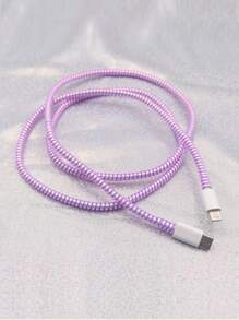 Bảo vệ cáp dữ liệu laser 1,4M - Màu tím - Xem 1
