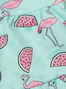 西瓜圖案寵物洋裝 - 藍色 - 查看 5