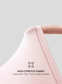 LUVLETTE 2-Pack Mid Rise Basics No Show Briefs Women Underwear Panties Set-Casual Comfy