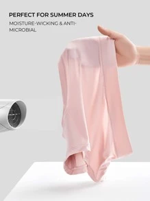 LUVLETTE 2-Pack Mid Rise Basics No Show Briefs Women Underwear Panties Set-Casual Comfy