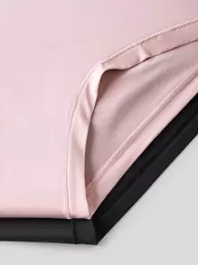 LUVLETTE 2-Pack Mid Rise Basics No Show Briefs Women Underwear Panties Set-Casual Comfy