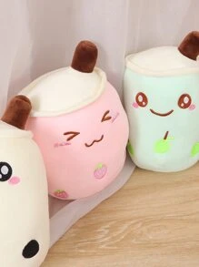 1 juguete de peluche para mascotas de té de la leche al azar para perros y gatos para la interacción - Multicolor - Ver 7