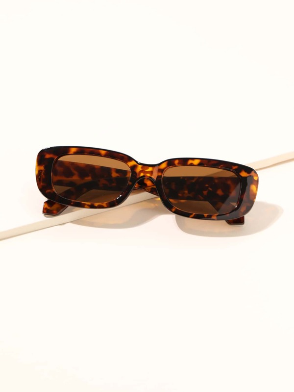 1pc Women Retro Square Frame Fashion Glasses Multicolor Casual Oversized Outdoor Street Style Unisex Fashion Eyewear Beach Accessories For Women Glasses Shades Basics Fall Winter Women Outfits Clothes Business Casual Gifts Leopard Color Blocking Boho Vacay Vacay Vibes For Summer Beach Vacation,Outdoor,Travel Preppy Style For Back To School
