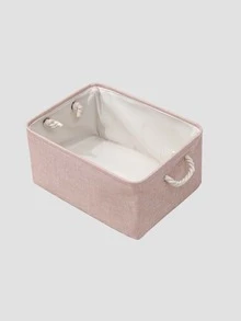 1pc Collapsible Laundry Hamper - Pink - View 2