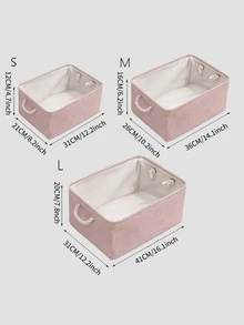 1pc Collapsible Laundry Hamper - Pink - View 3