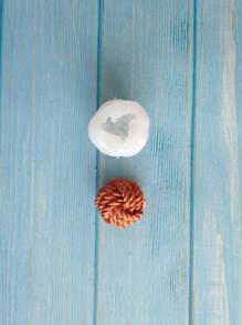 1pc Candle Design DIY Silicone Mold - White - View 2