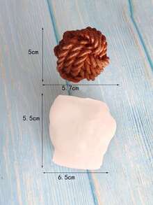 1pc Candle Design DIY Silicone Mold - White - View 5