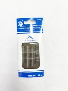 12 piezas Aguja de acero inoxidable - Plateado - Ver 1