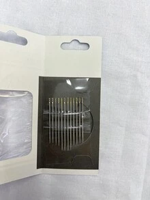 12 piezas Aguja de acero inoxidable - Plateado - Ver 2