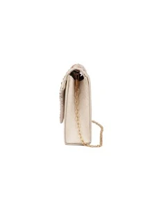 ly hợp Pha lê kim cương màu trơn Chuỗi Hấp dẫn - Màu be - Xem 4