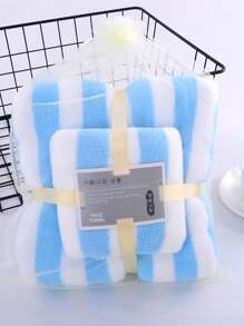 Bộ 1 khăn tắm + 1 khăn tắm vải nỉ san hô sọc dày, khăn tắm & khăn tắm, siêu mềm, thấm hút, thân thiện với da, thích hợp cho phòng tắm, phòng tập thể dục, khách sạn, kỳ nghỉ bãi biển, vật dụng thiết yếu hàng ngày, quà tặng hoàn hảo cho gia đình và du lịch Khăn tắm cho thẩm mỹ viện, khách sạn thể thao, vật dụng thiết yếu trong gia đình, khăn tắm, chăm sóc da - Nhiều màu - Xem 6