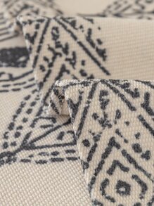 1pc Bohemian Style Printed Sofa Cushion Cover, Protective Sofa Slipcover For 1/2/3/4 Seater Couch, Pet Hair & Stain Resistant, All Season Use - Beige - View 3