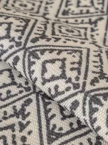1pc Bohemian Style Printed Sofa Cushion Cover, Protective Sofa Slipcover For 1/2/3/4 Seater Couch, Pet Hair & Stain Resistant, All Season Use - Beige - View 5